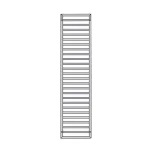 Полотенцесушитель электрический Zehnder Subway 1291х450 300 Вт, хром (SUBEC-130-045/GD Chrome) - Фото 1
